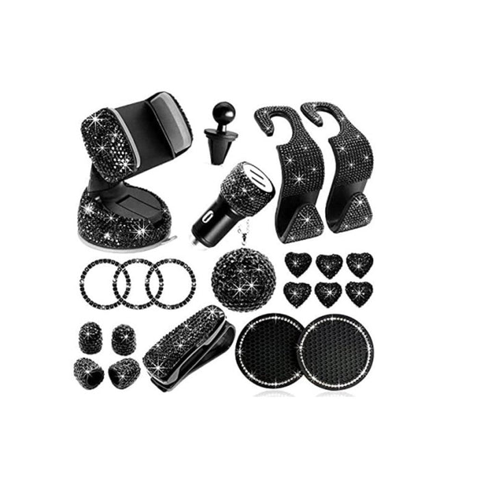 Interior Modification Supplies Creative Car Rhinestone Accessories Set