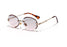Women Oval crystal glasses eye ear ladies Rimless
