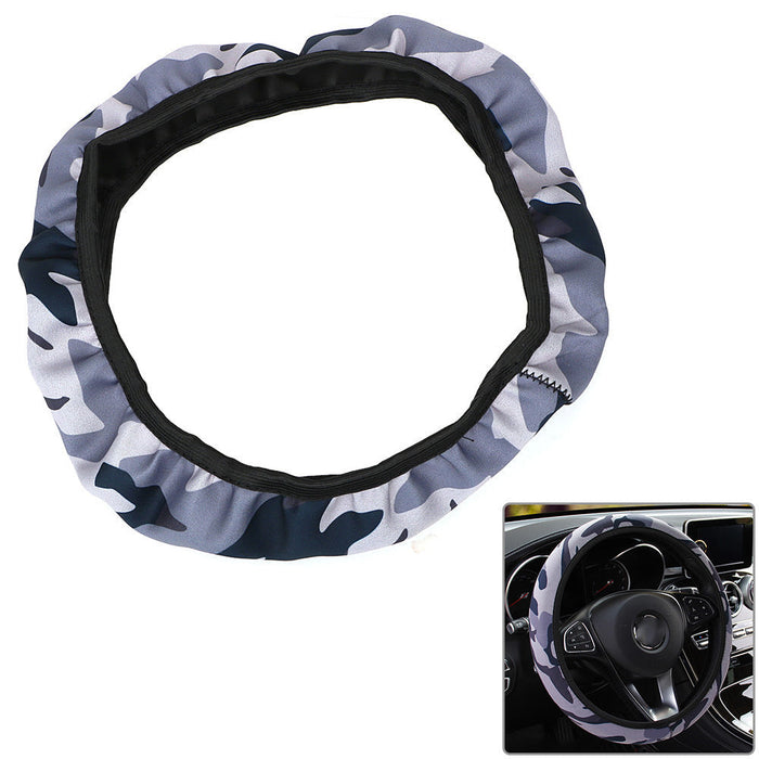 Camouflage Car Steering-wheel Cover Car Styling SBR Lycra Steering Cover Auto Interior Accessories Anti-slip Wheel Protector