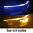 Led DRL Car Daytime Running Lights Flexible Waterproof Auto Turn Signal Yellow Brake Side Headlights Light Car Accessories