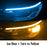 Led DRL Car Daytime Running Lights Flexible Waterproof Auto Turn Signal Yellow Brake Side Headlights Light Car Accessories
