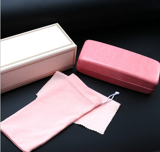 New retro quality sunglasses box leather sunglasses box glasses case glasses cloth glasses bag men and women