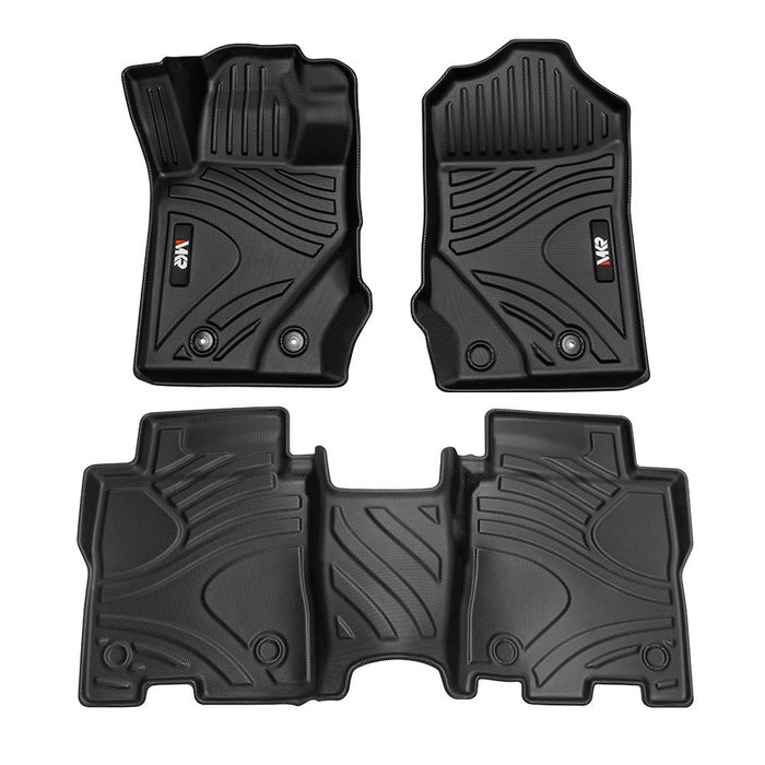 MKR Car Floor Mats For 2021-2023 Ford Bronco 3D TPE All-Weather Floor Mats - Full Set Interior Car Accessories All-Weather