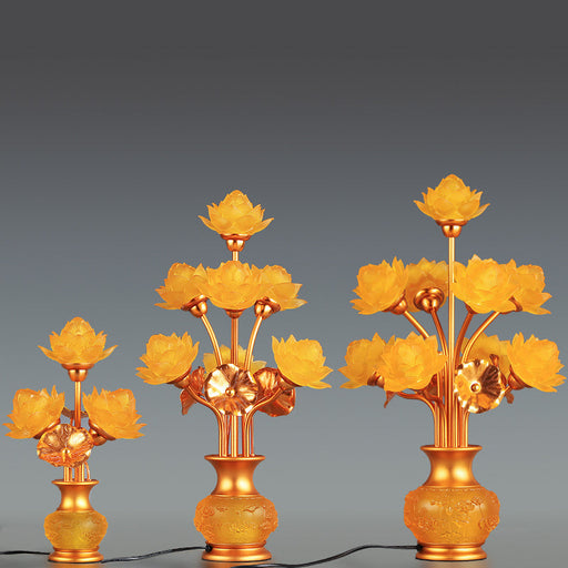 Lotus Lamp For Buddha LED Home Use
