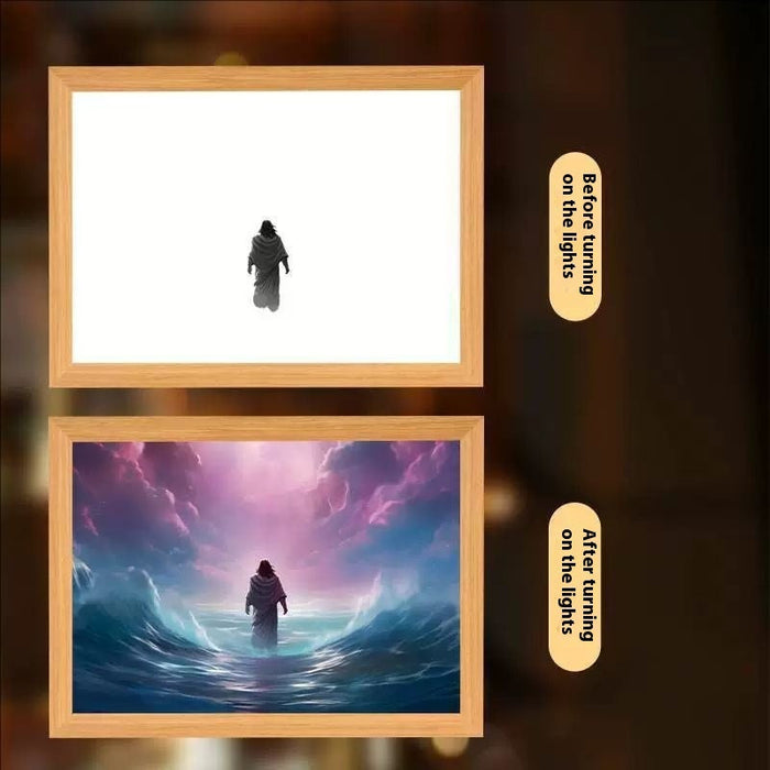 Cross Redemption Garden Sea Home Light Painting