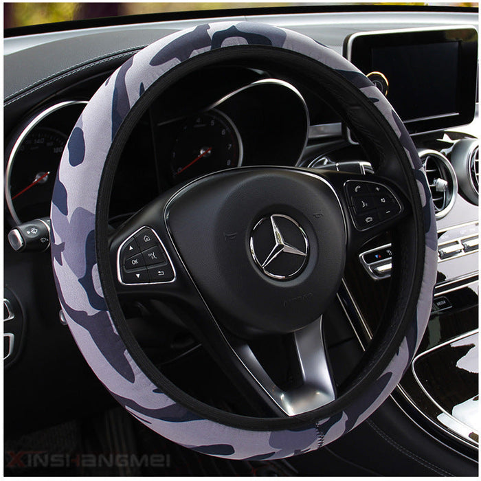 Camouflage Car Steering-wheel Cover Car Styling SBR Lycra Steering Cover Auto Interior Accessories Anti-slip Wheel Protector