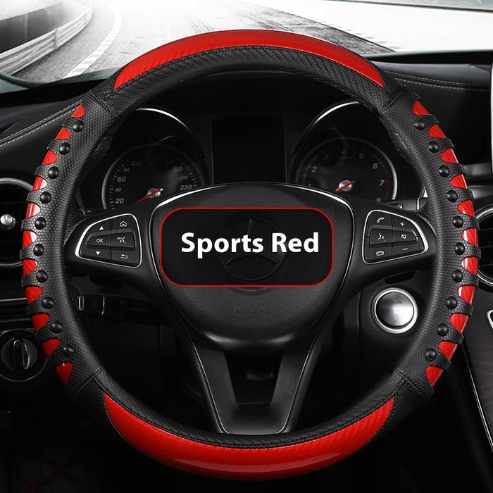 Leather Silicone Four Season Car Accessories Steering Wheel Cover
