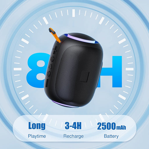 JYX L5 Portable Speaker & IPX7 Waterproof Bluetooth Speaker With LED Light & 8H Playtime Outdoor Speakers With Loud Stereo Sound