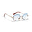 Women Oval crystal glasses eye ear ladies Rimless