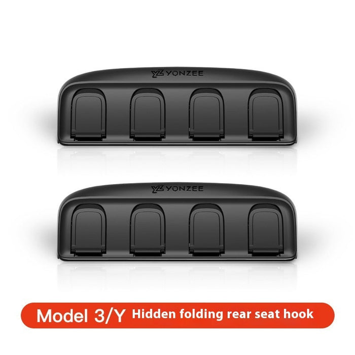 Suitable For Huanxin ModelY3 Rear Seat Car Folding Hook Storage Accessories
