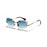 Cat Eye Retro Sunglasses Women Diamond Cut Glasses