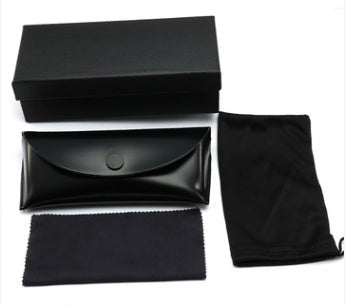 New retro quality sunglasses box leather sunglasses box glasses case glasses cloth glasses bag men and women