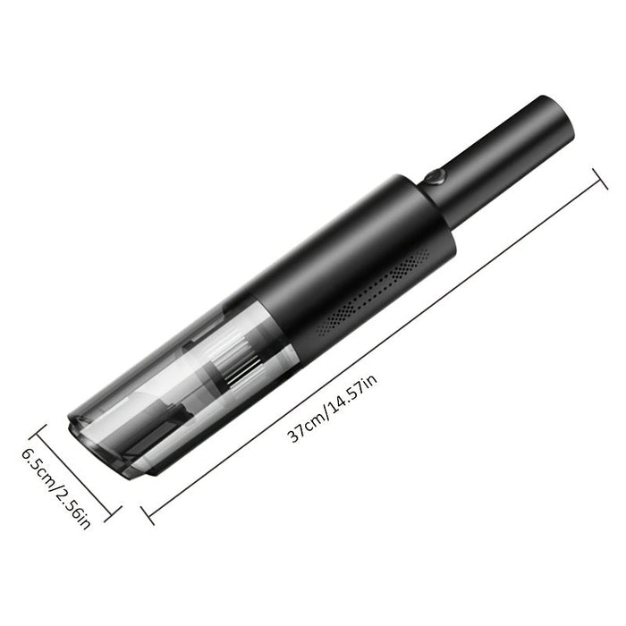 Home Car Vacuum Cleaner, 120W 12000Pa Rechargeable Handheld Black Wired Charging Multi-function Cleaning Accessories For Car Interior Home