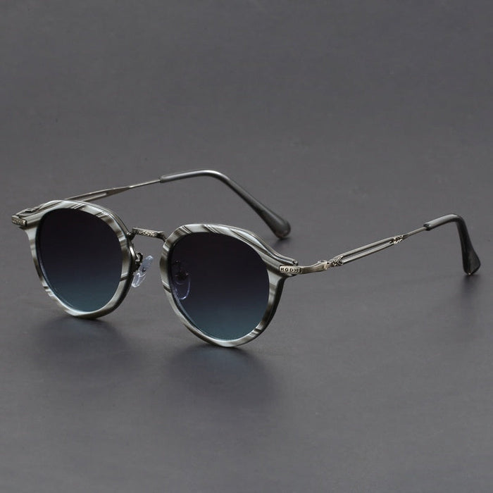 Metal Circle Frame Sunglasses UV Men And Women Sun Glasses