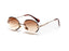 Women Oval crystal glasses eye ear ladies Rimless