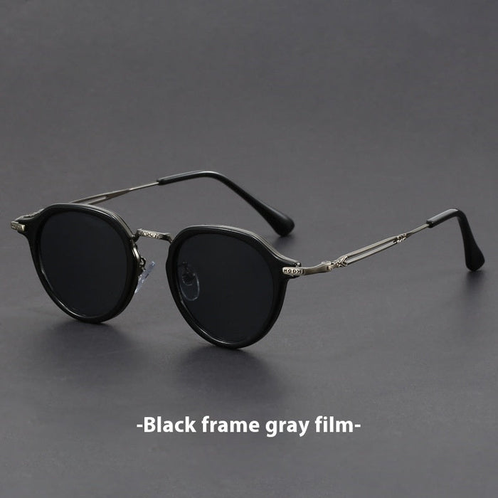 Metal Circle Frame Sunglasses UV Men And Women Sun Glasses