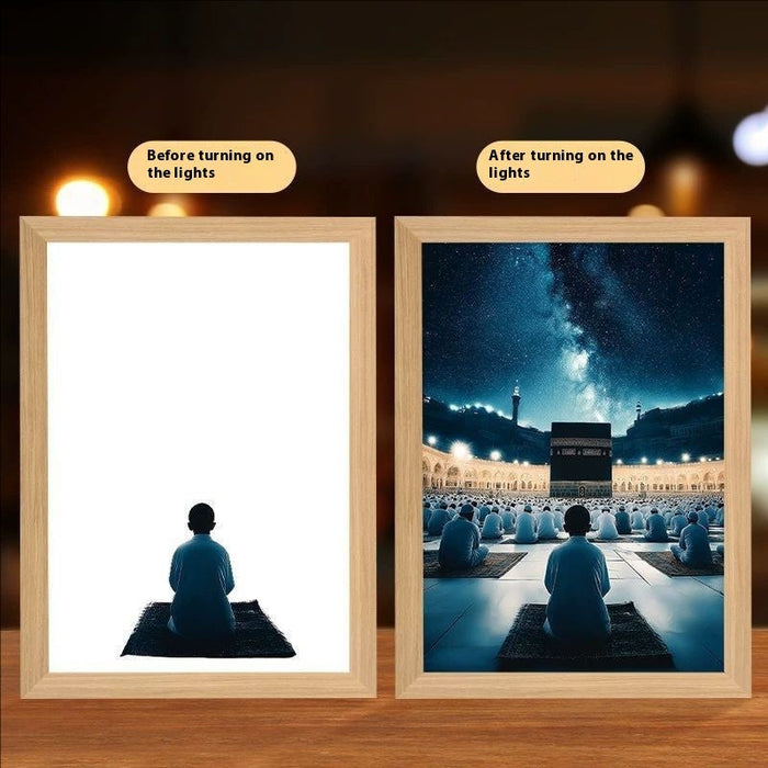 Cross Redemption Garden Sea Home Light Painting