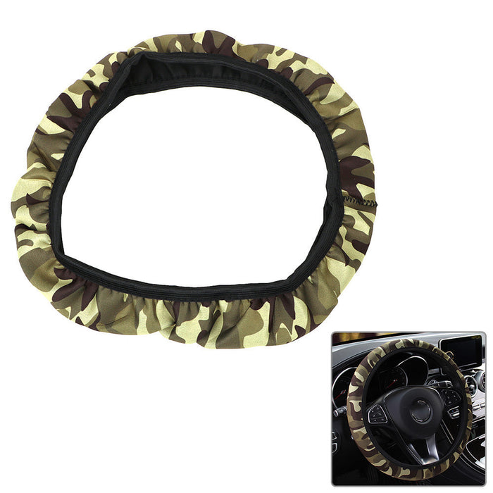 Camouflage Car Steering-wheel Cover Car Styling SBR Lycra Steering Cover Auto Interior Accessories Anti-slip Wheel Protector