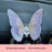 Moving Embroidery Butterfly Center Console Air Outlet Decoration Healing Series Car Accessories
