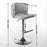 A A Furniture Swivel Barstools Adjustable Height, Modern PU Upholstered Stools