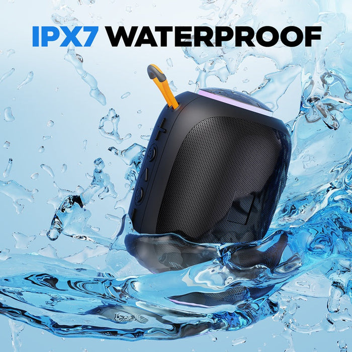 JYX L5 Portable Speaker & IPX7 Waterproof Bluetooth Speaker With LED Light & 8H Playtime Outdoor Speakers With Loud Stereo Sound