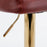 A A Furniture Swivel Barstools Adjustable Height, Modern PU Upholstered Stools