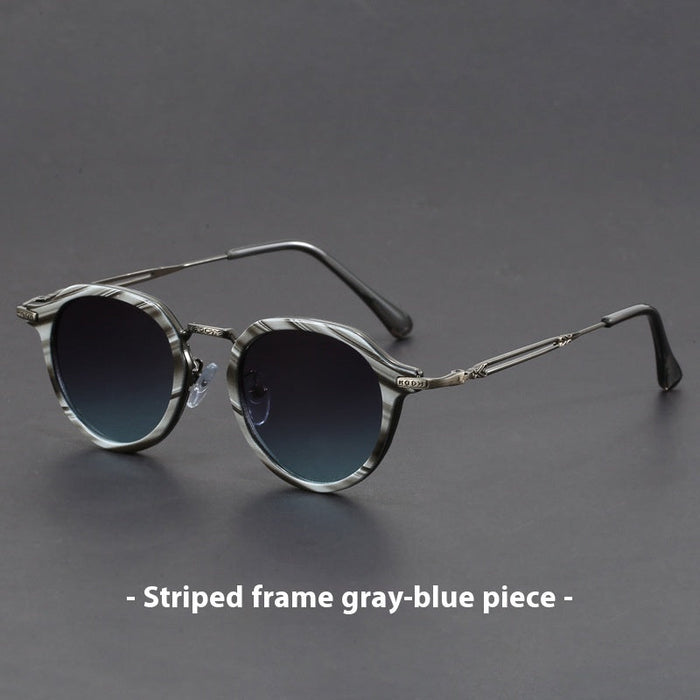 Metal Circle Frame Sunglasses UV Men And Women Sun Glasses