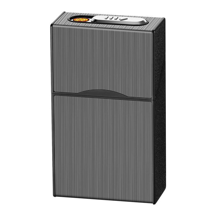 Simple Home USB Charging Windproof Cigarette Case Lighter