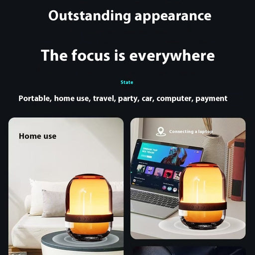 Creative Glass Transparent Colorful Bluetooth Audio