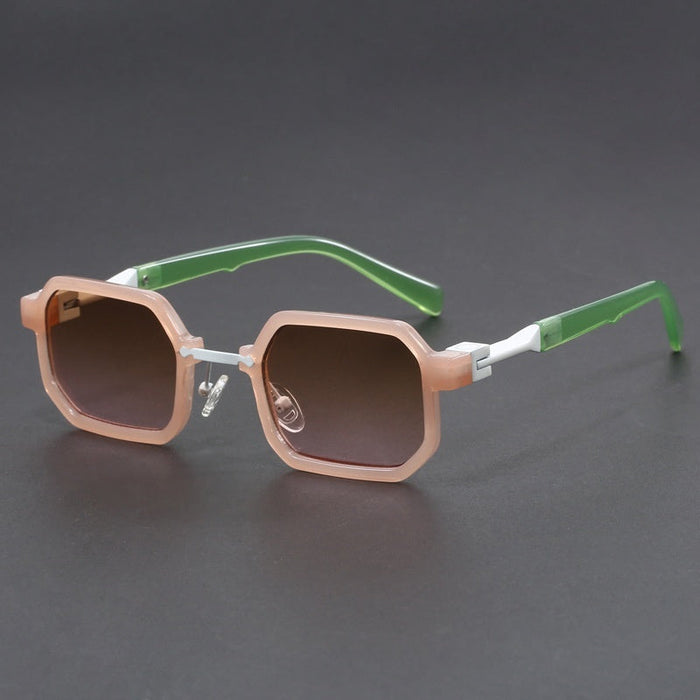 Retro Polygon Exquisite Sun Glasses Women