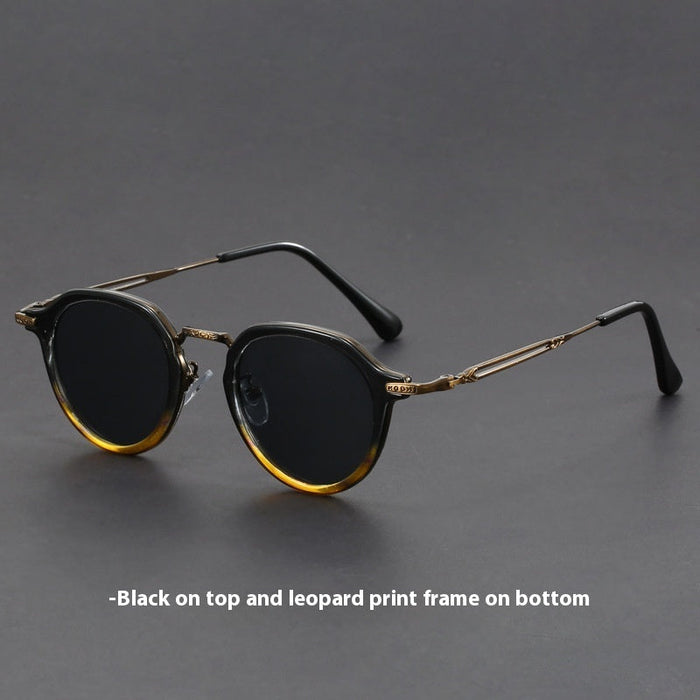 Metal Circle Frame Sunglasses UV Men And Women Sun Glasses
